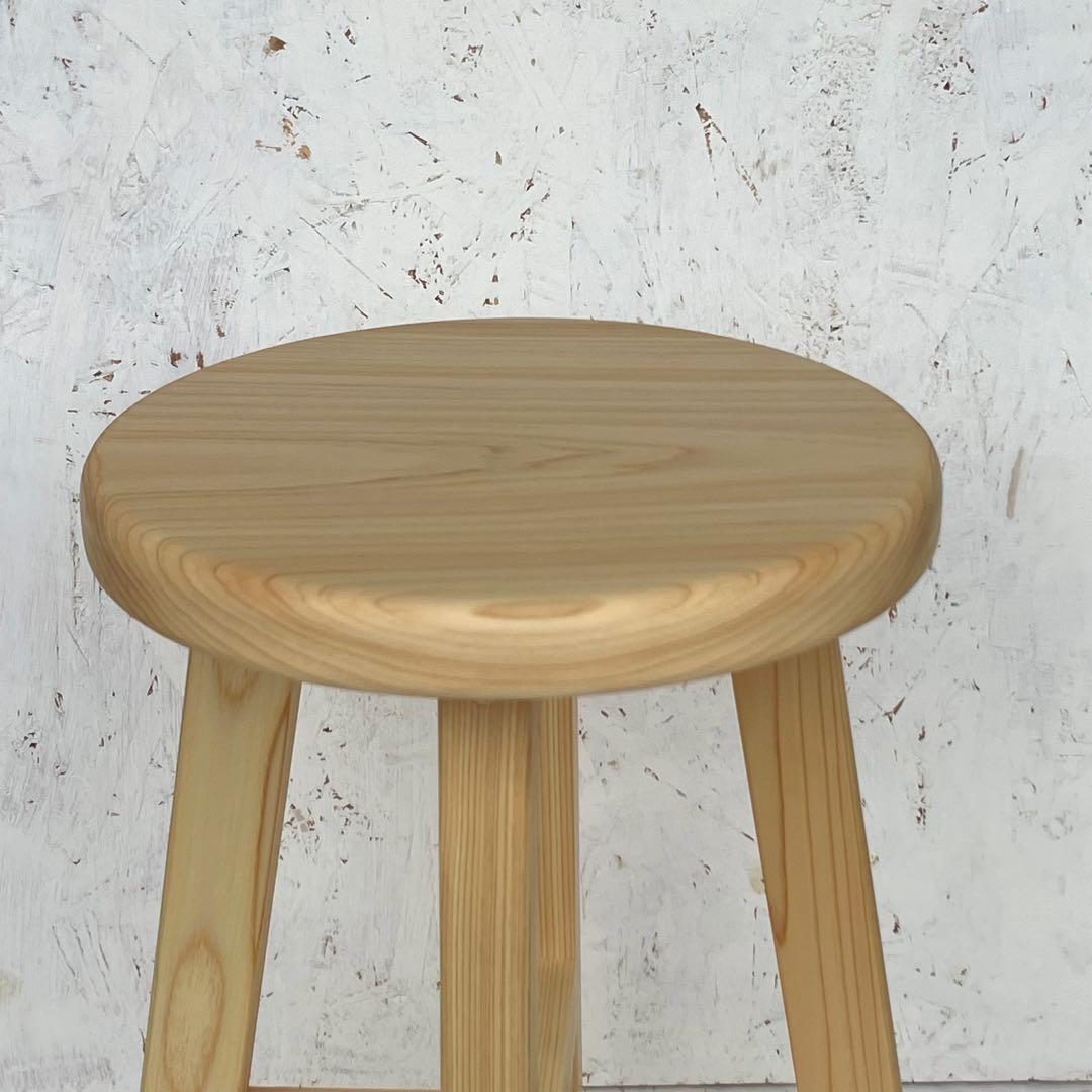 Kuutan　国産ひのき　丸椅子　木製スツール