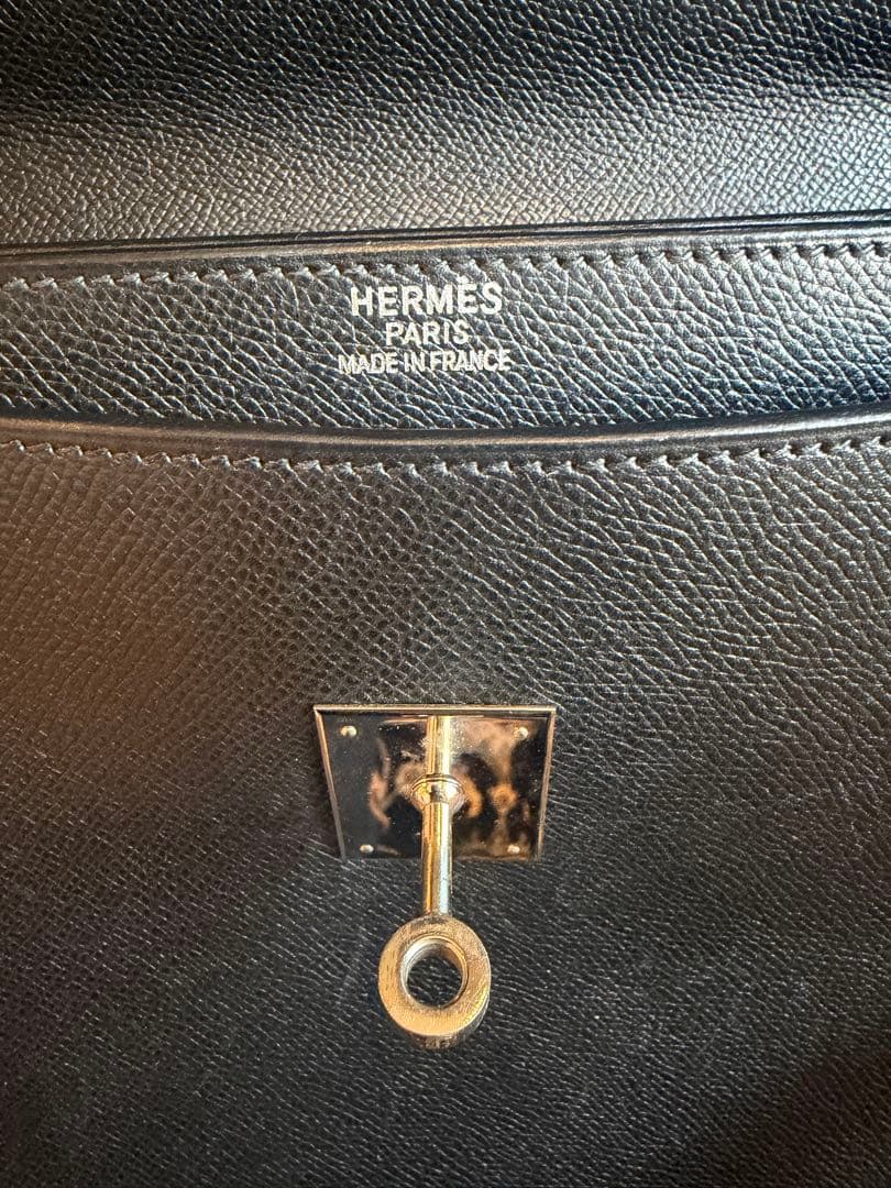 ド*ン様 さ*し様 美品　エルメス　ケリーデペッシュ　38 ノアール　黒　シルバ