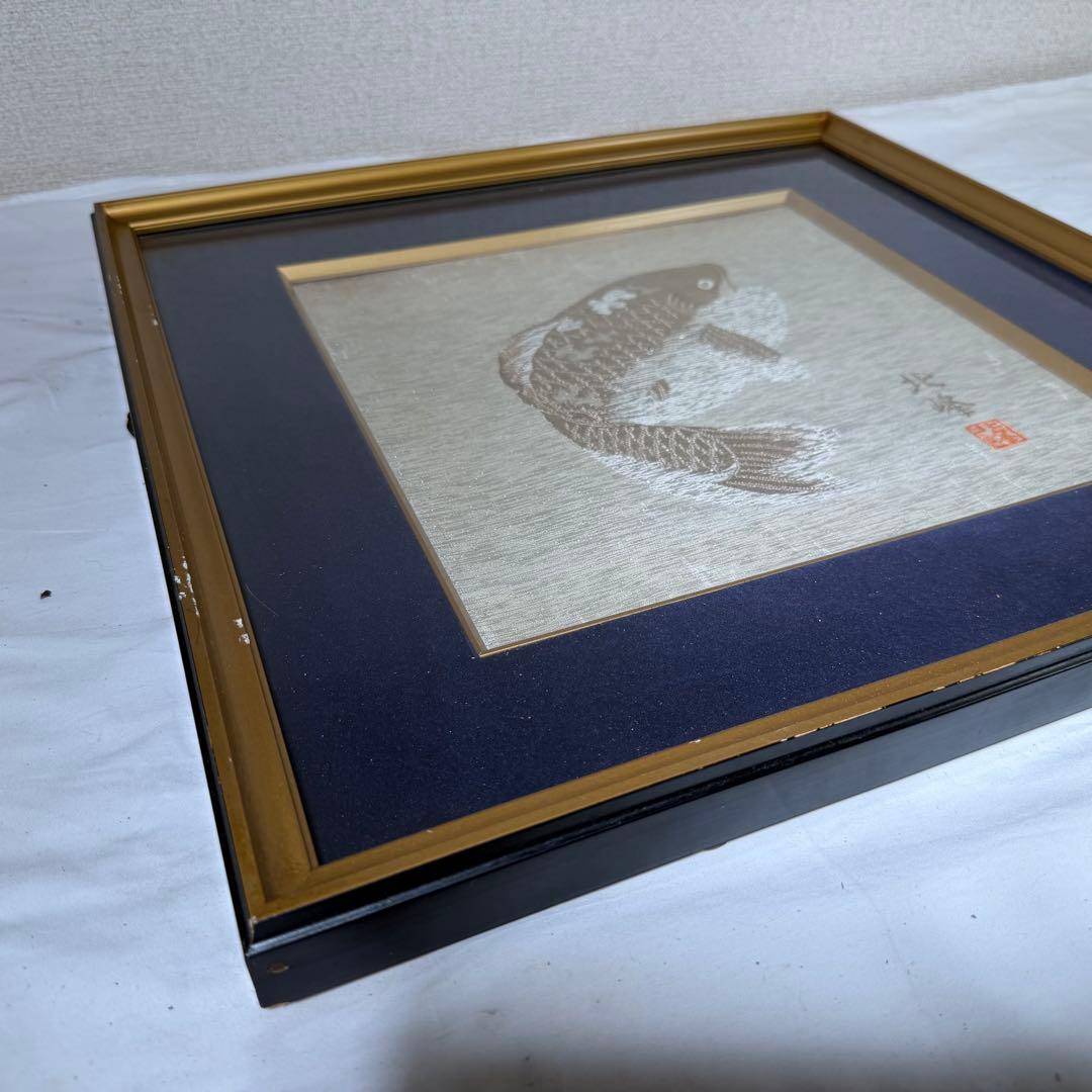 ⭐︎【豪品】⭐︎鯉の絵画　美品　匿名購入可能