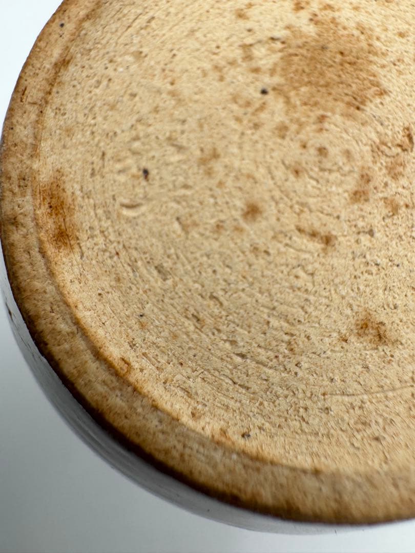 b869 茶入 煎茶 あけぼの草花 北村和善 茶道具 古物