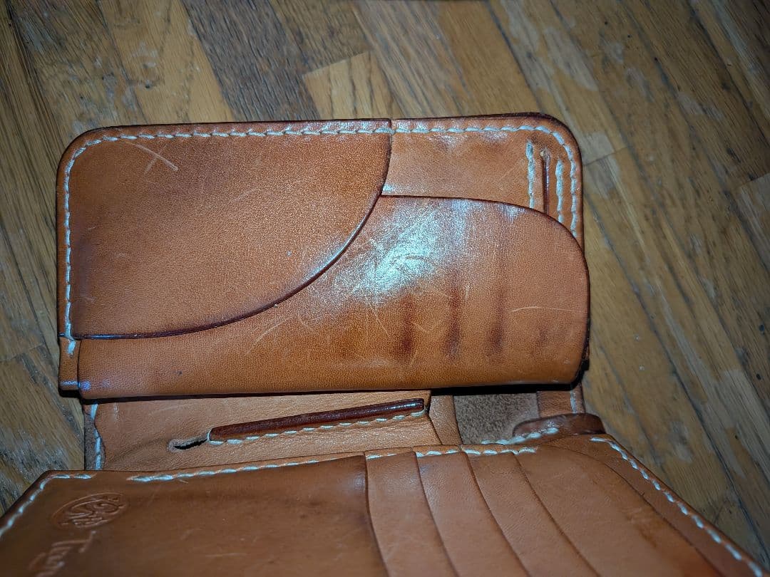 天神ワークス ミドルウォレット Tenjin Works