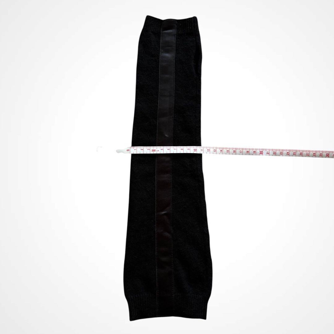 07AW ナンバーナイン カシミヤ 100% シルク ライン アームウォーマー