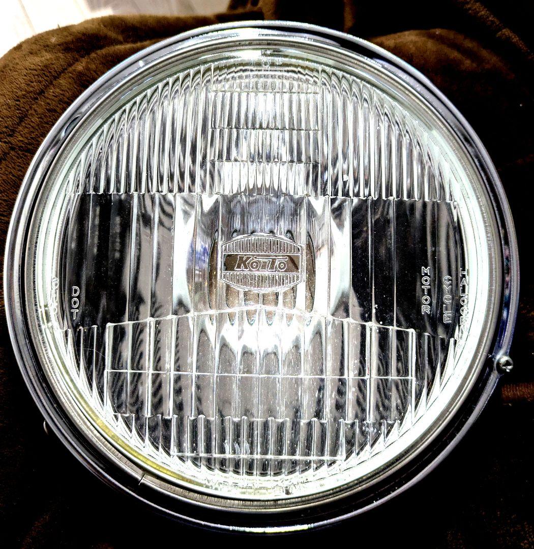 Koitoオートバイヘッドライト180mmメッキ！中古！