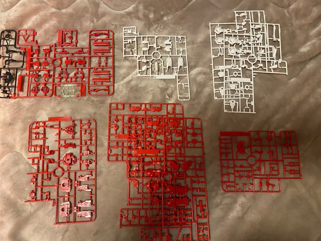 MG ガンダムアストレイ レッドフレーム プレバン 一部組立