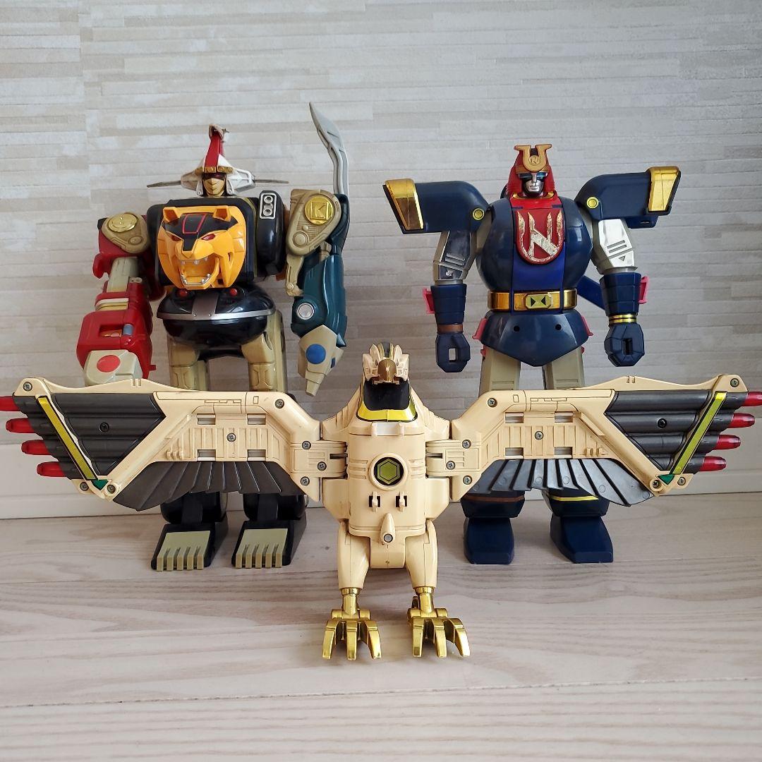 忍者戦隊カクレンジャー　ロボット3体　忍者マン　ツバサマル　五神合体隠大将軍