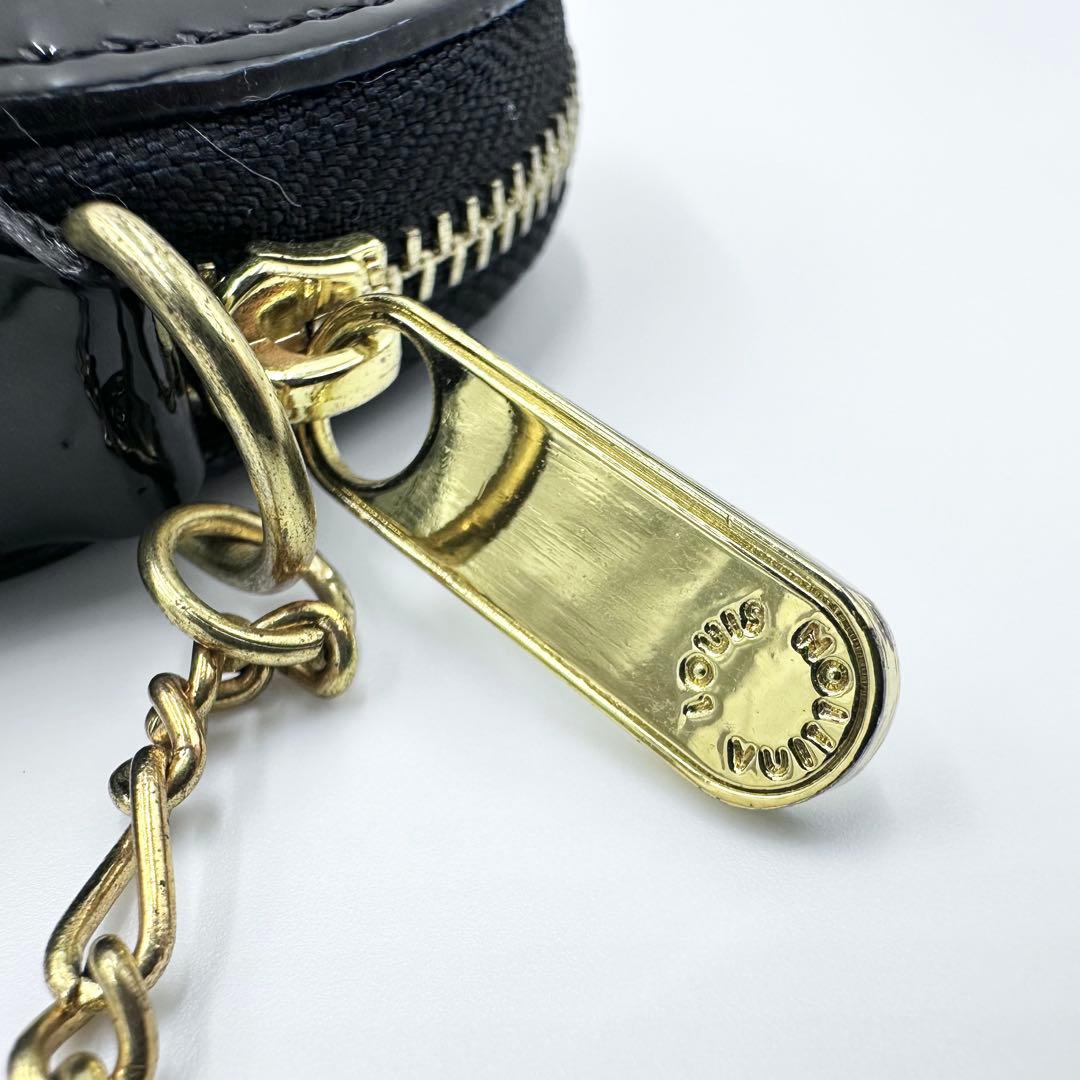 ルイヴィトン ヴェルニ ハート ポルトモネクール 小銭入れ ケース 黒