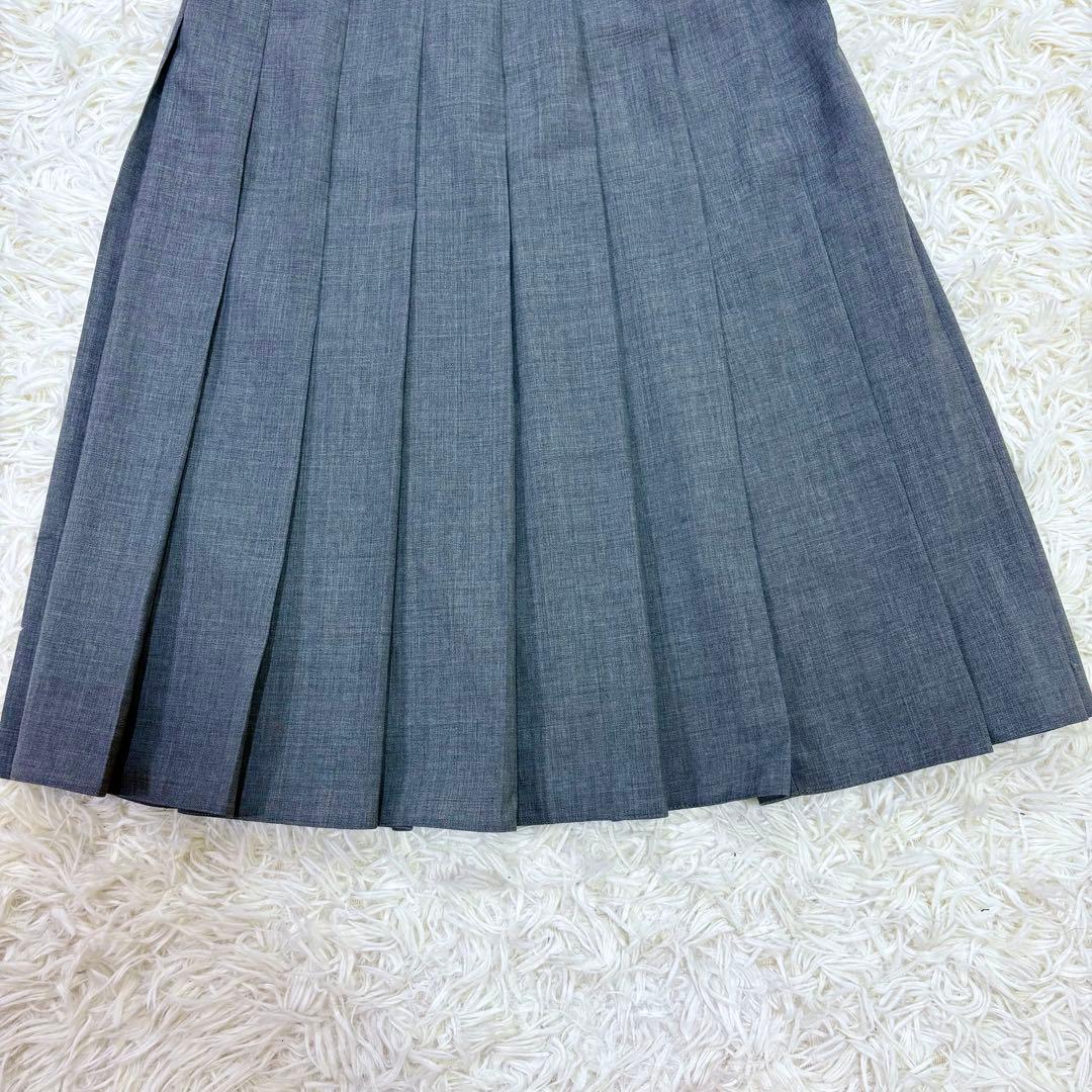 新品 2024年新作 PRADA プリーツ スカート グレー S NFC真贋確認