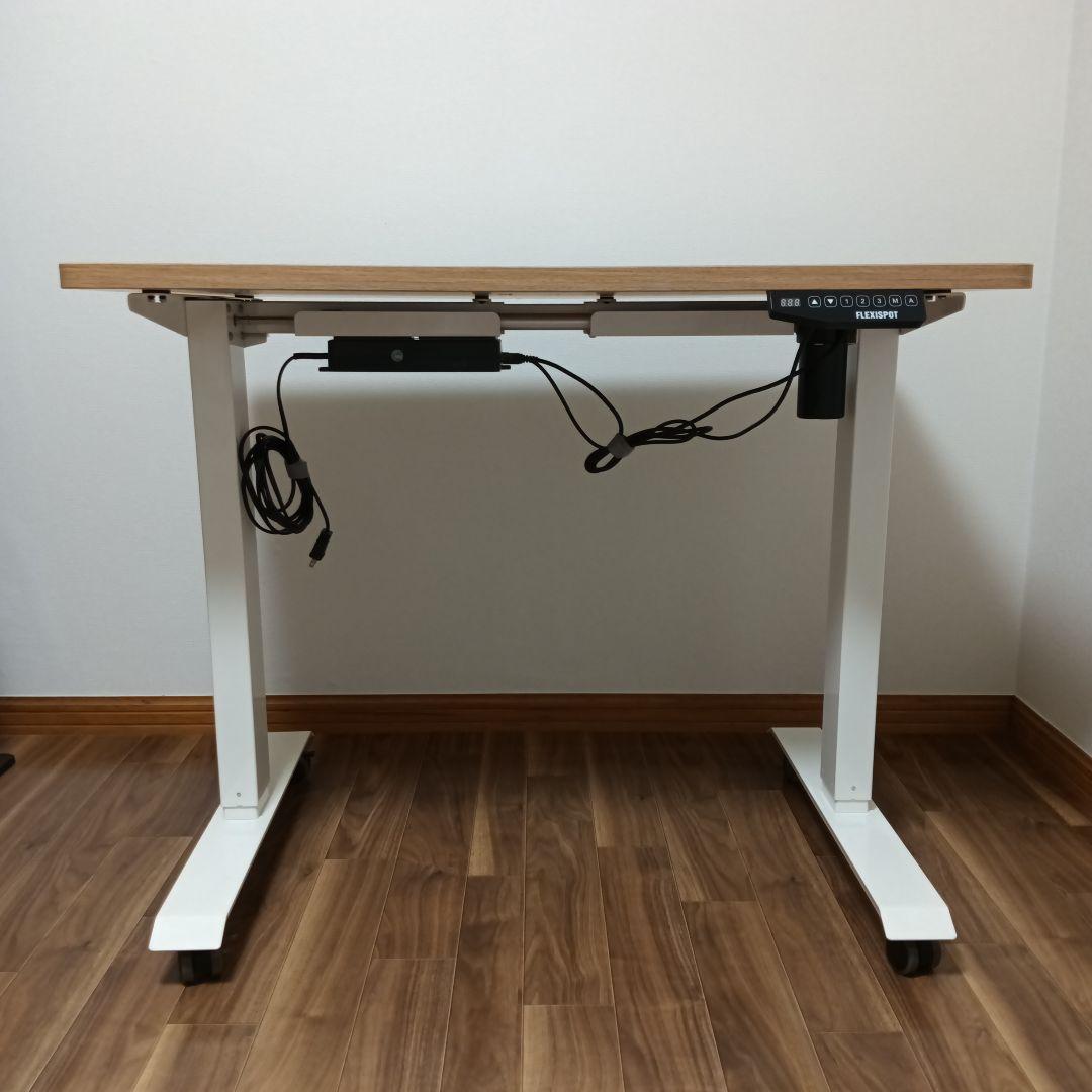 FlexiSpot 電動式昇降デスク 100×60cm キャスター付