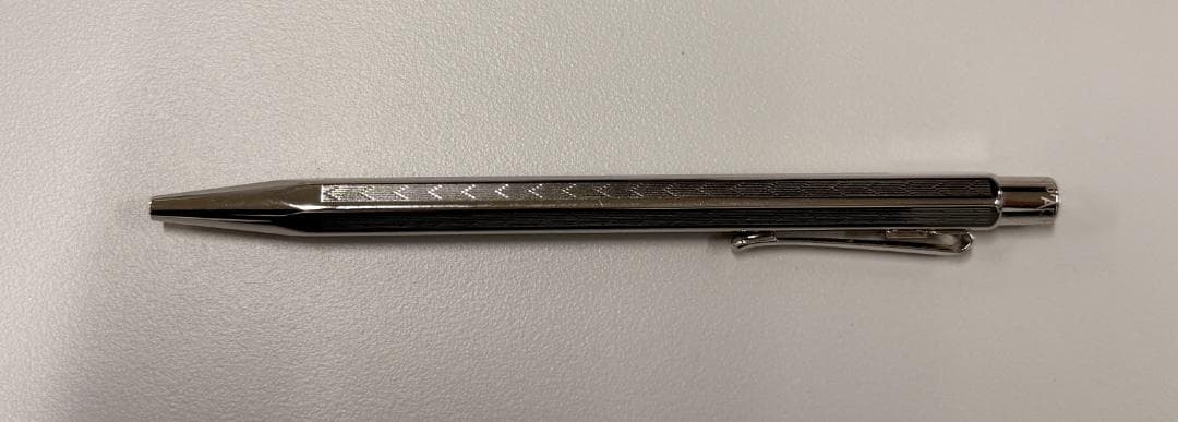 【しょーま】カランダッシュ エクリドール シェブロン ボールペン シルバー