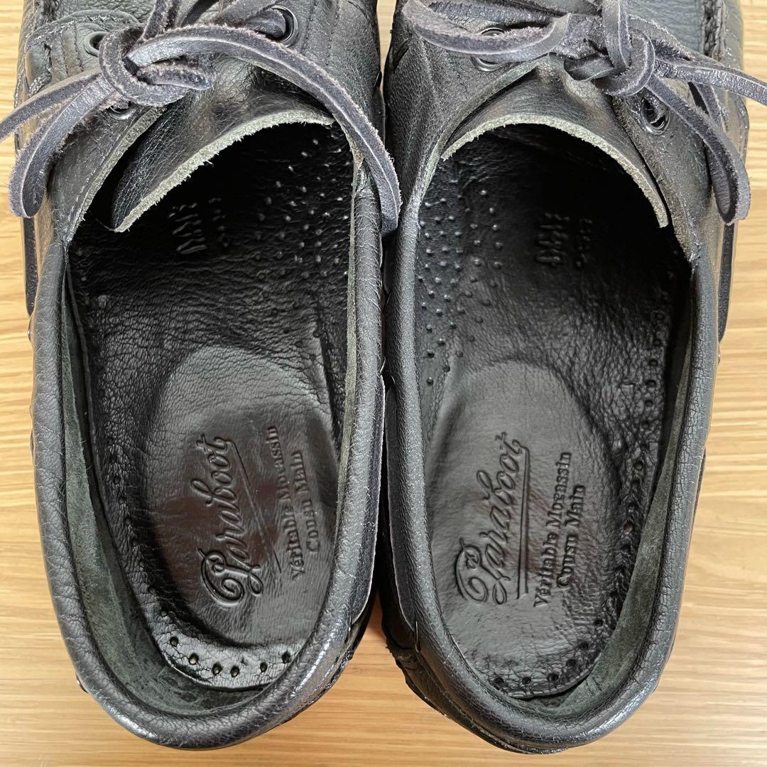 パラブーツ バース マリン デッキシューズ ブラック　6サイズ