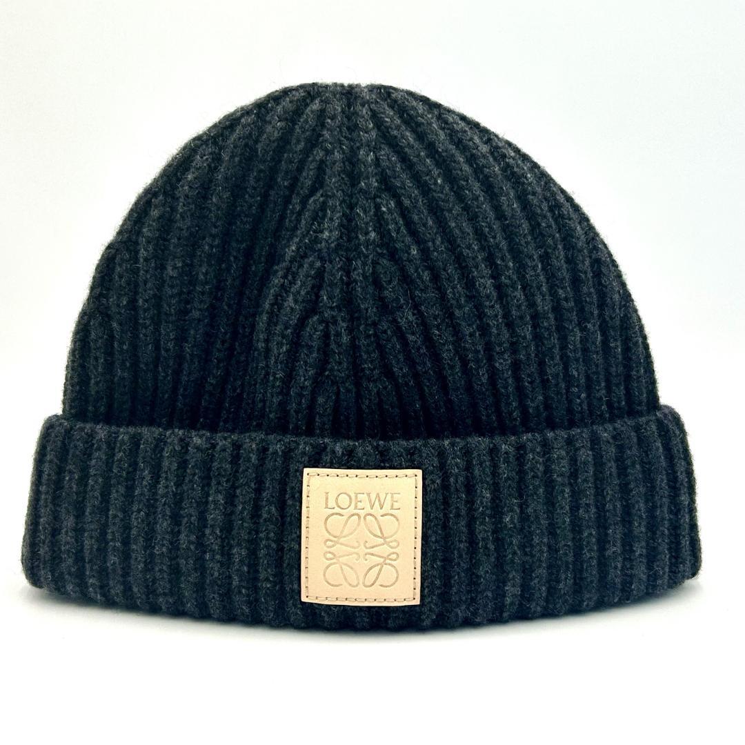 ☆新品未使用☆ LOEWE ニットキャップ カシミヤ ブラック