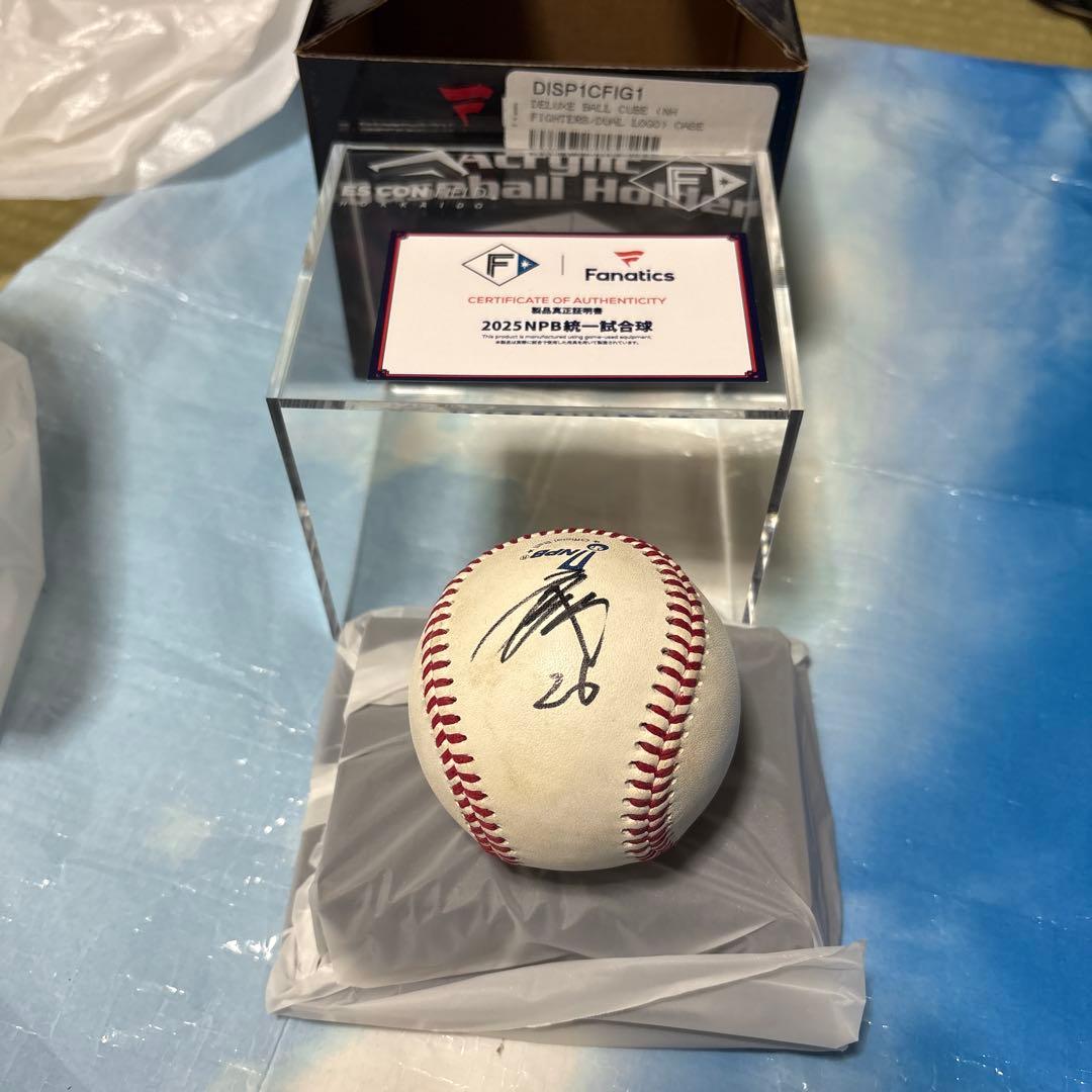 ファイターズ エスコンフィールド NPB実使用球サインボール田宮裕涼 ＆田中正義