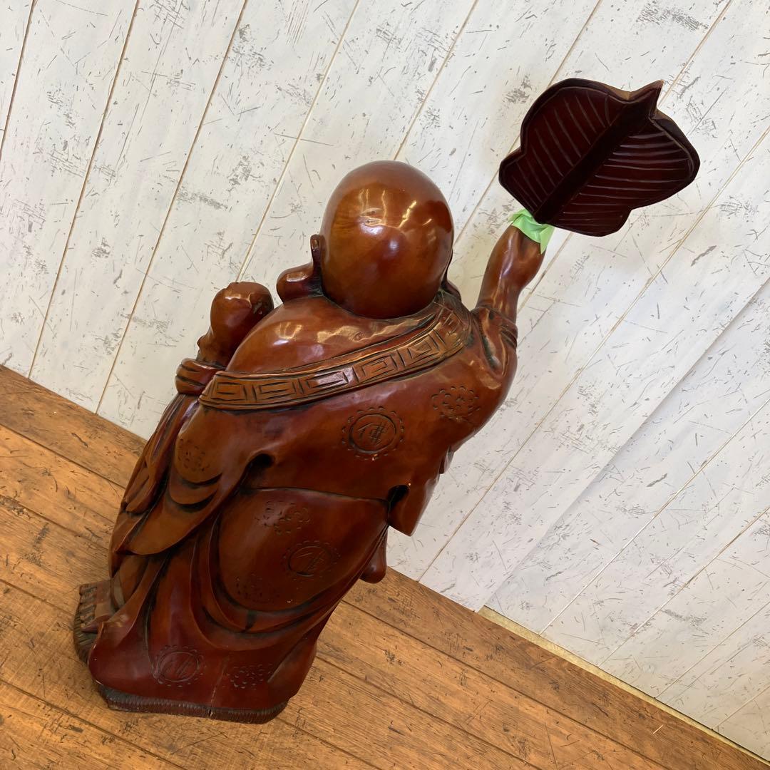 昭和レトロ 木製 木彫り 七福神 大黒天 大黒様 置物 オブジェ インテリア