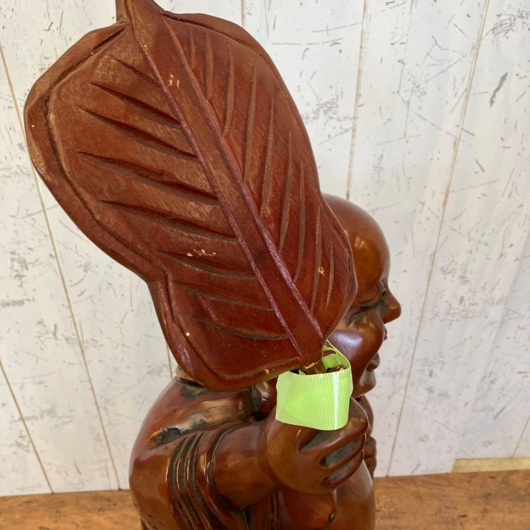 昭和レトロ 木製 木彫り 七福神 大黒天 大黒様 置物 オブジェ インテリア