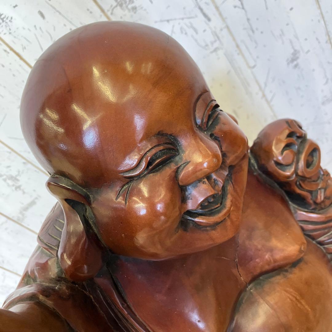 昭和レトロ 木製 木彫り 七福神 大黒天 大黒様 置物 オブジェ インテリア