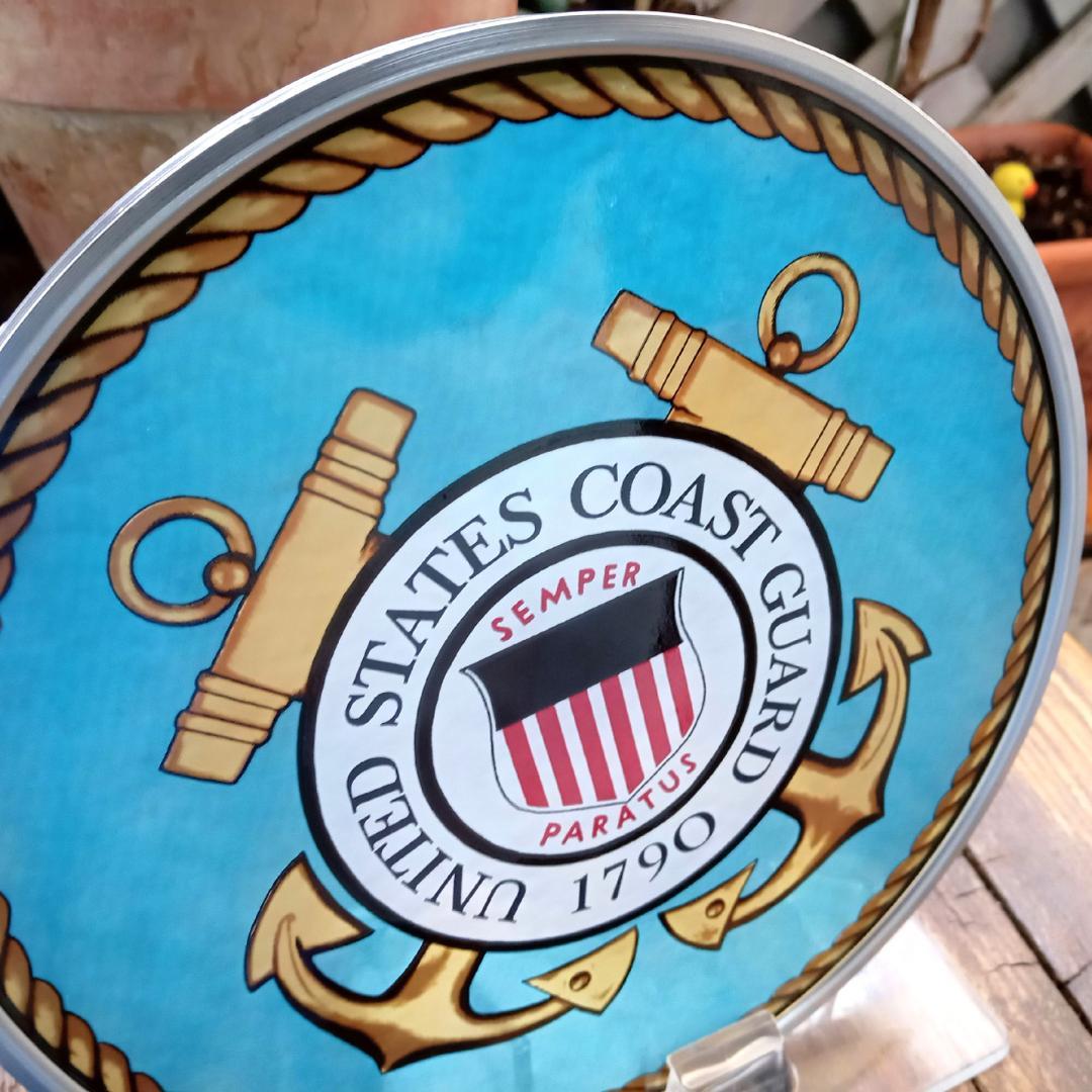 アメリカ沿岸警備隊コーストガード エンブレム ステンドグラス グラスマスターズ社