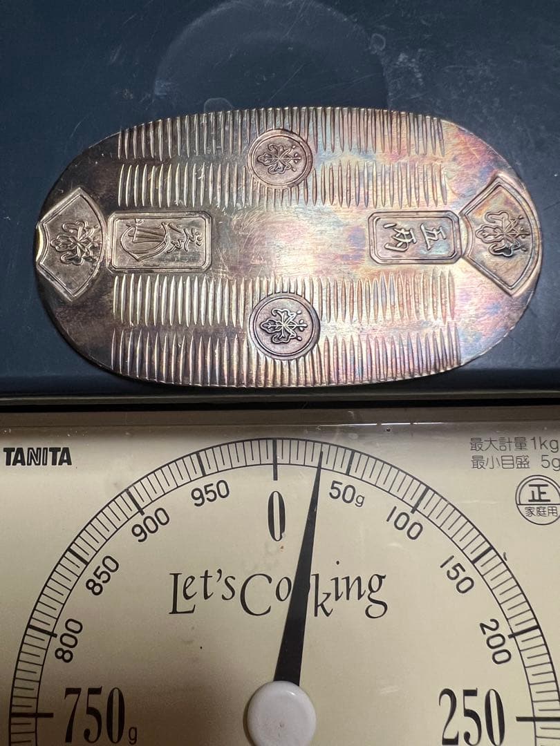 純銀小判 30g 楕円形　木製ケース付き