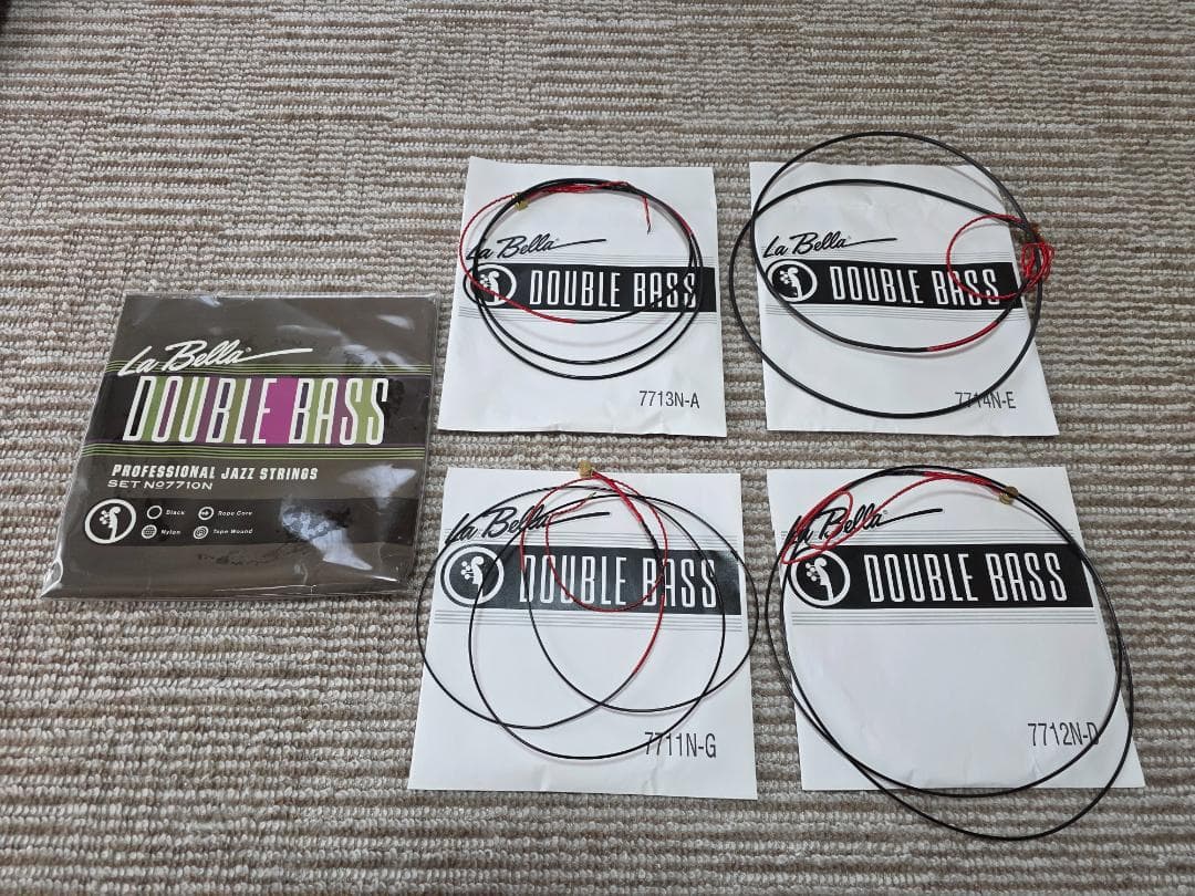 コントラバス 弦 La Bella 7710 4本セット