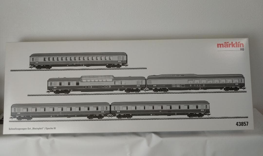 メルクリンHOデジタル　Rheinpfeil客車５両セット