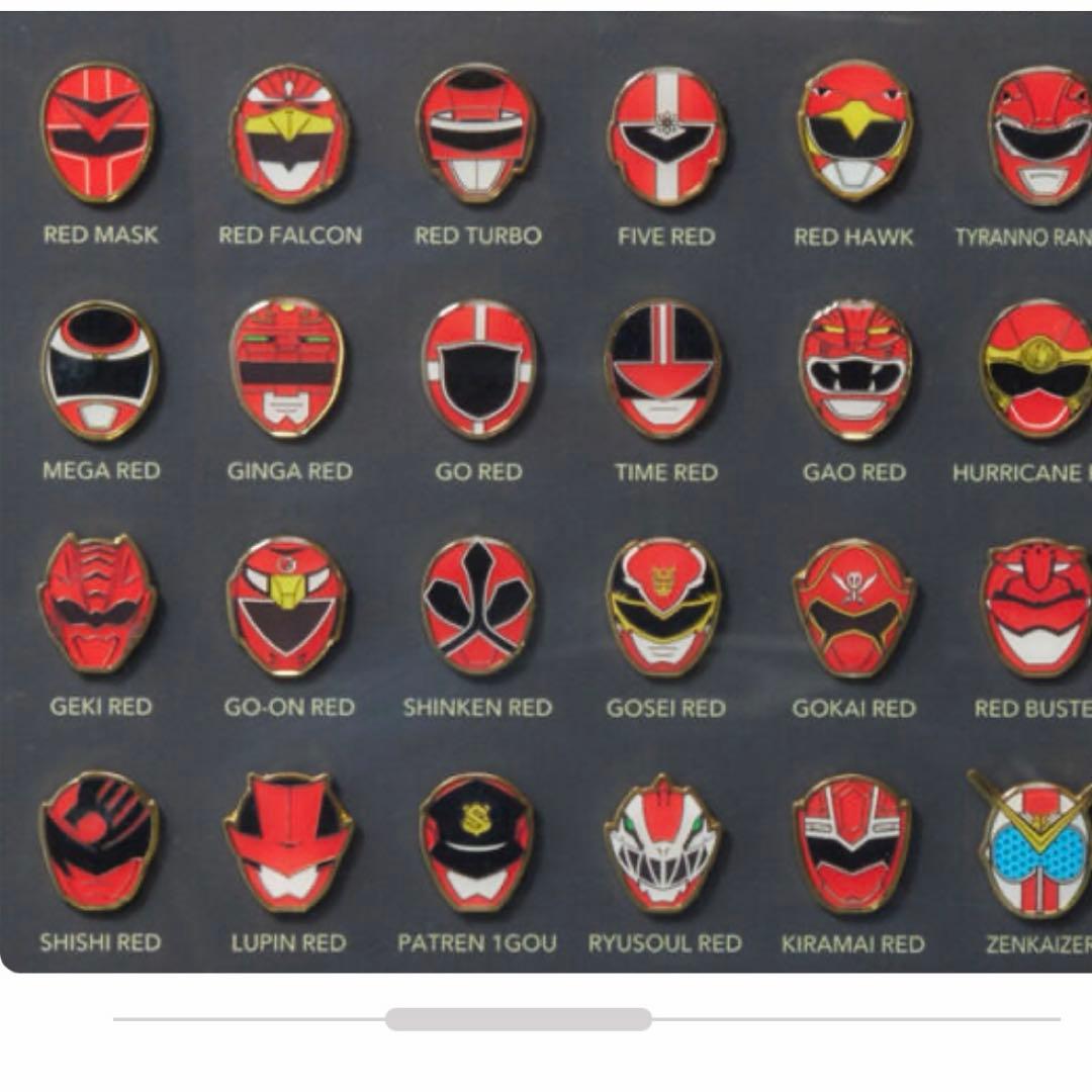 スーパーヒーロー戦隊50周年ピンズセット