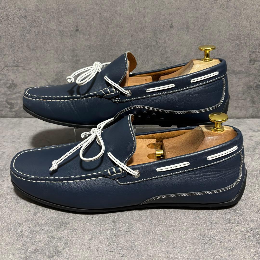 未使用級　リーガル　ドライビングシューズ　ローファー　スリッポン　青　2177