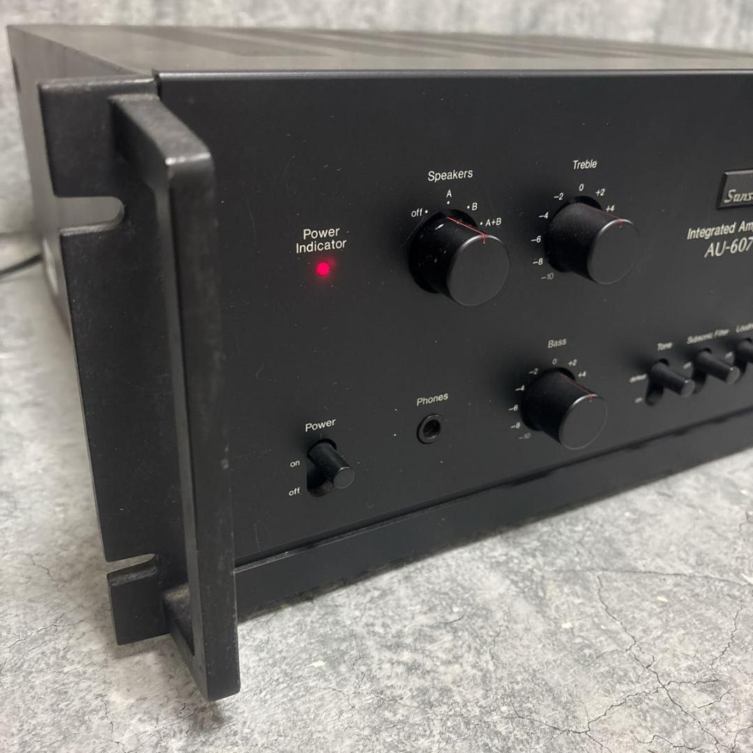 SANSUI プリメインアンプ AU-607 スピーカー出力確認済