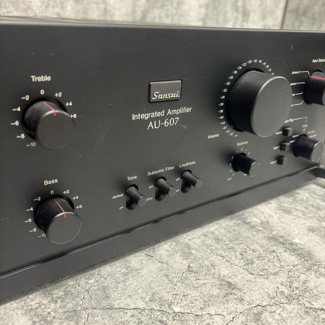 SANSUI プリメインアンプ AU-607 スピーカー出力確認済