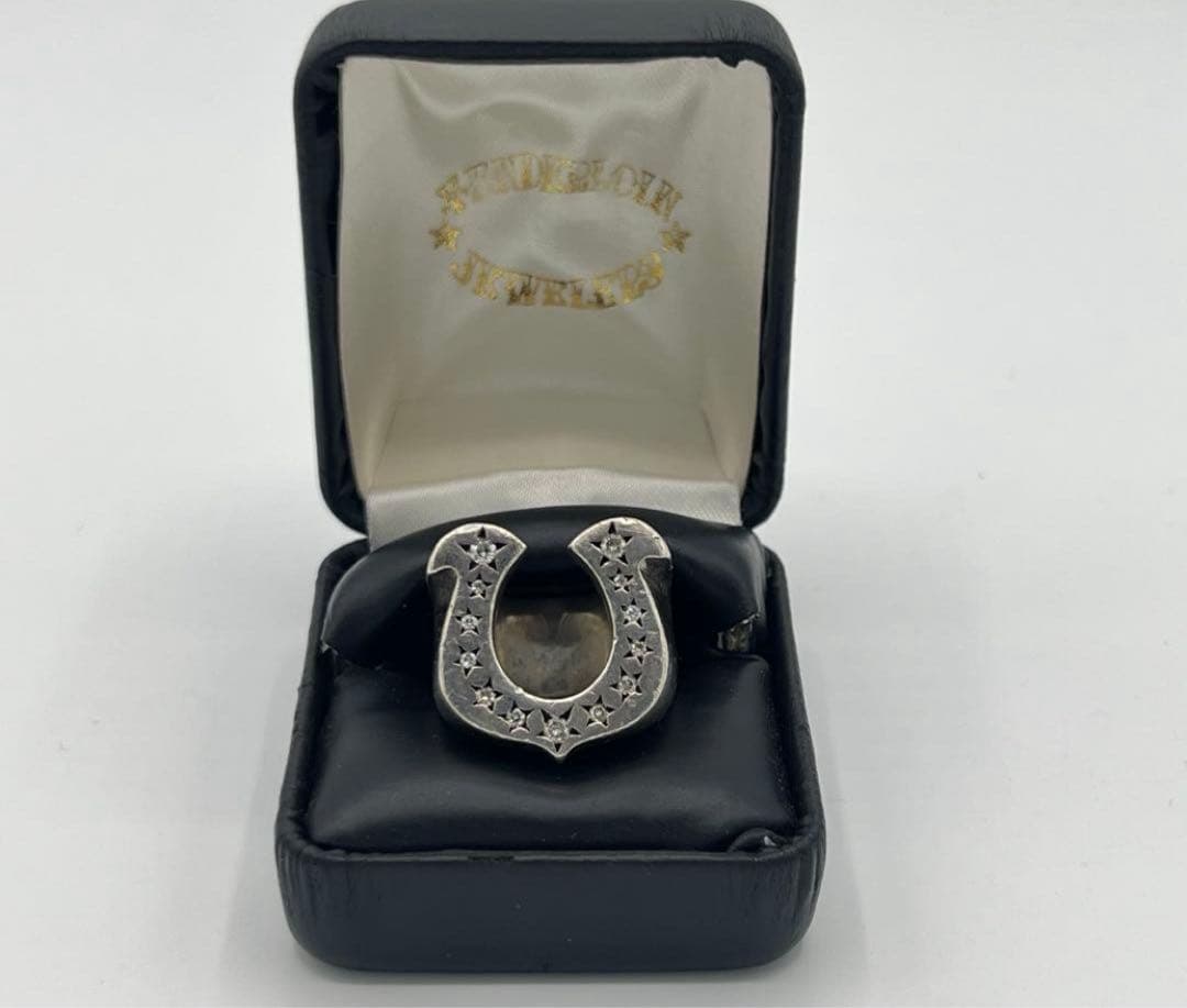 TENDERLOIN テンダーロイン　ホースシューリング　ダイヤ付き　シルバー