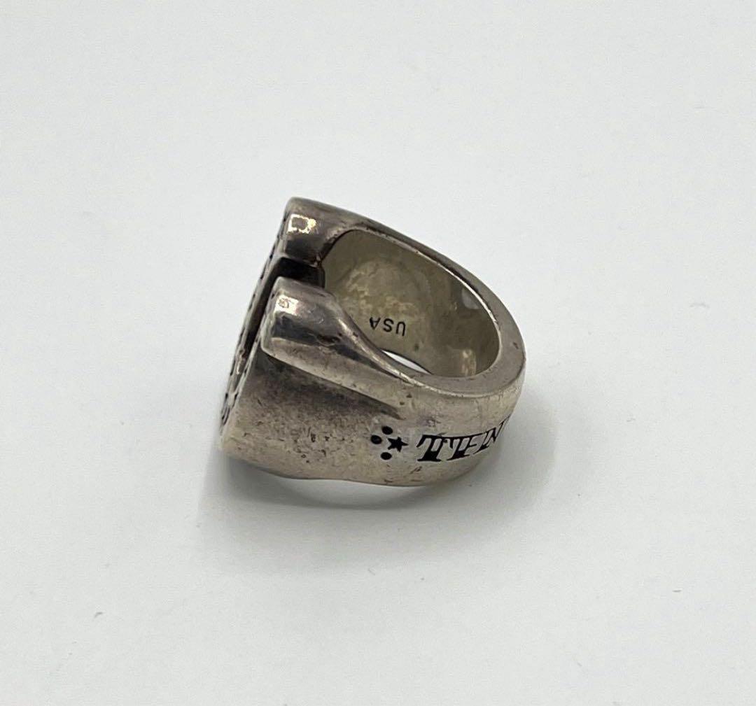 TENDERLOIN テンダーロイン　ホースシューリング　ダイヤ付き　シルバー