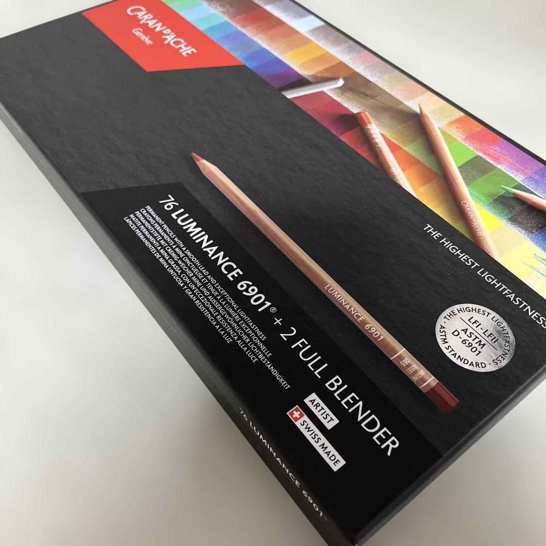 カラン ダッシュ ルミナンス 6901 油性色鉛筆 776 76色セット 紙箱入
