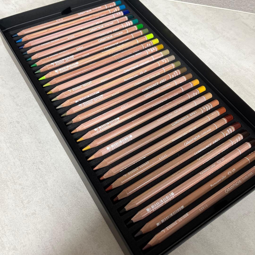 カラン ダッシュ ルミナンス 6901 油性色鉛筆 776 76色セット 紙箱入
