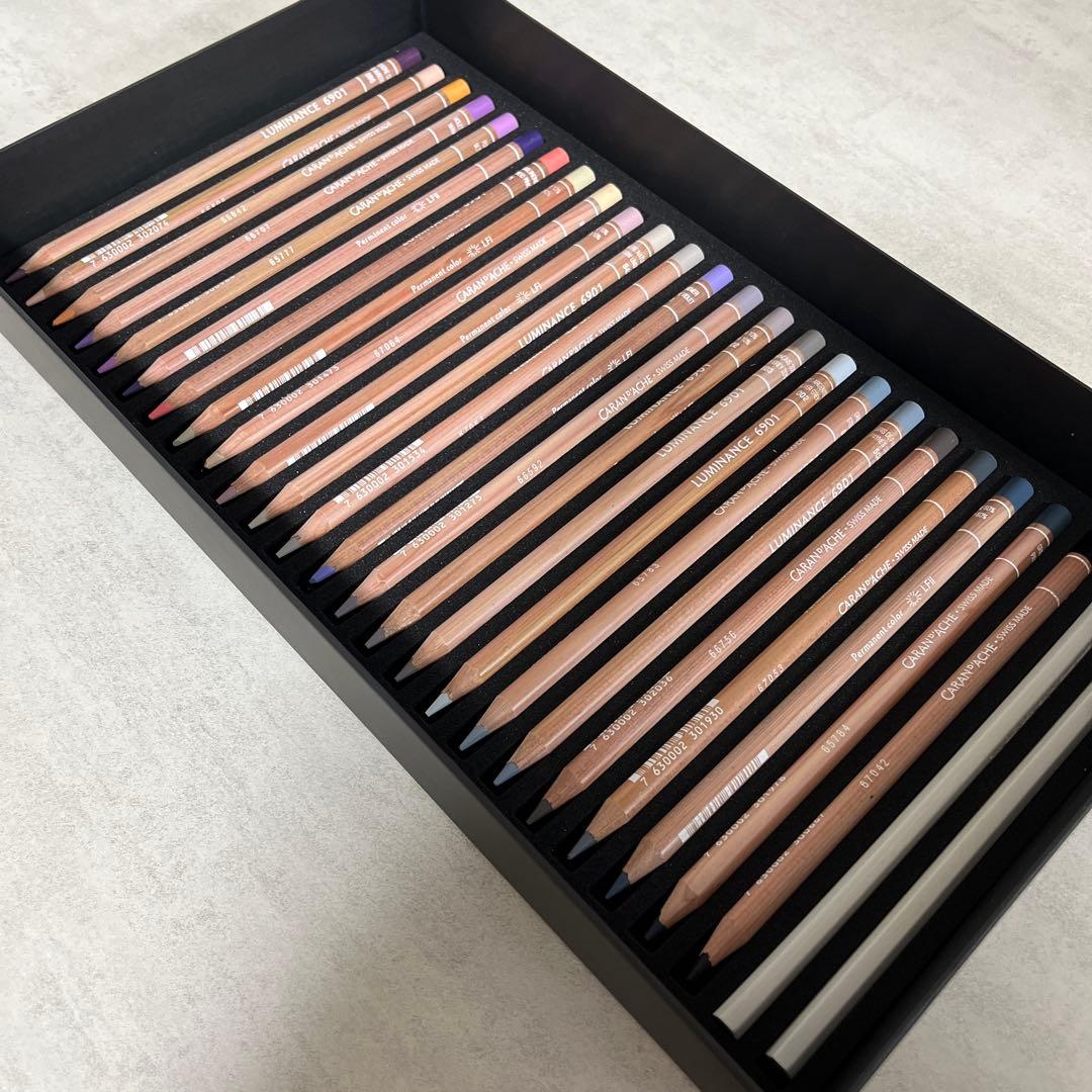 カラン ダッシュ ルミナンス 6901 油性色鉛筆 776 76色セット 紙箱入