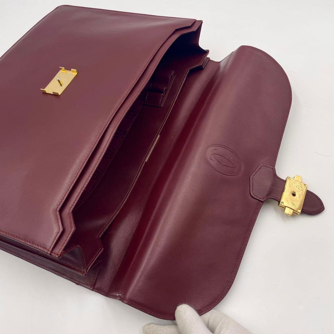 【美品】Cartier カルティエ マストライン ビジネスバッグ ブリーフケース