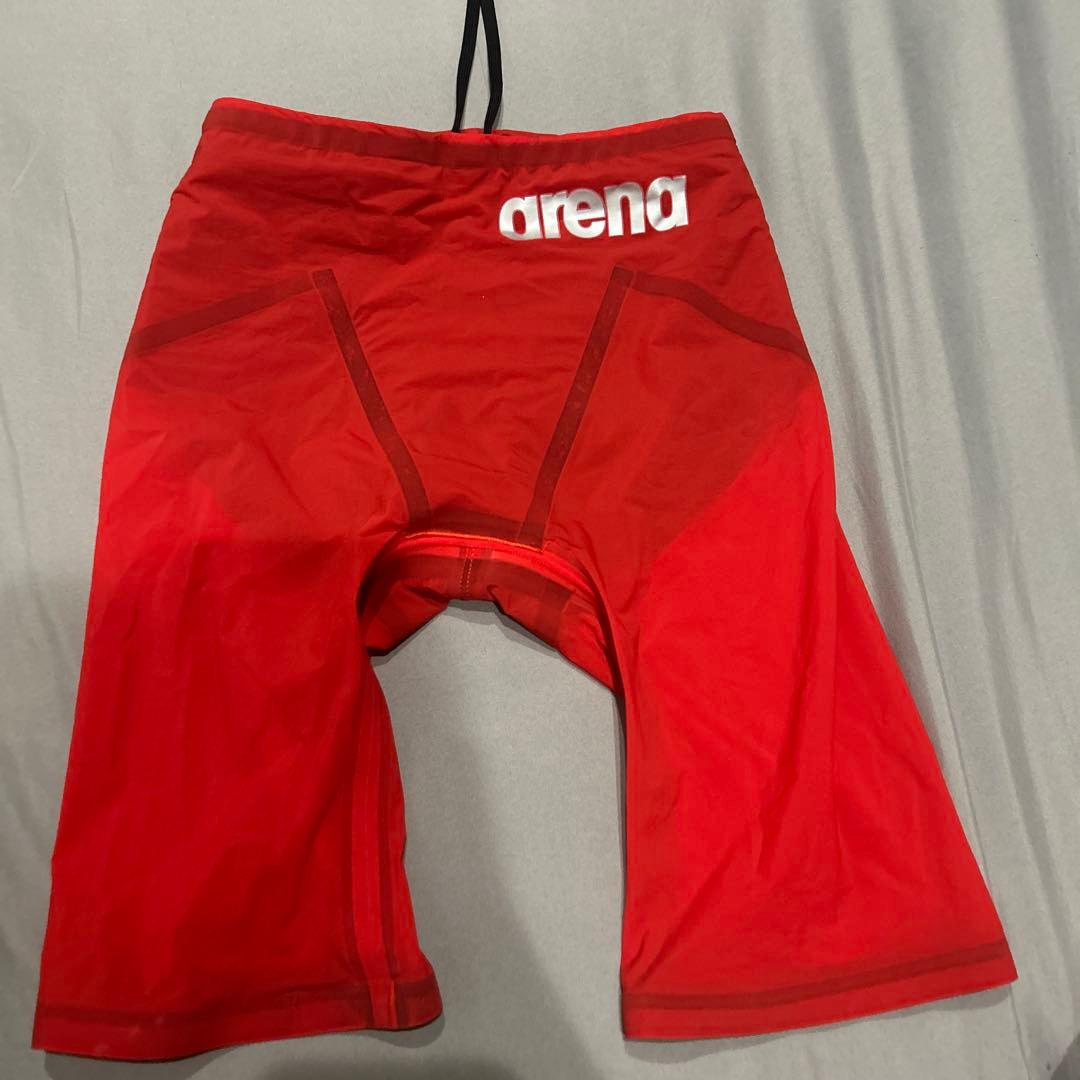 arena 競泳水着 FINA認証 レッド Mサイズ