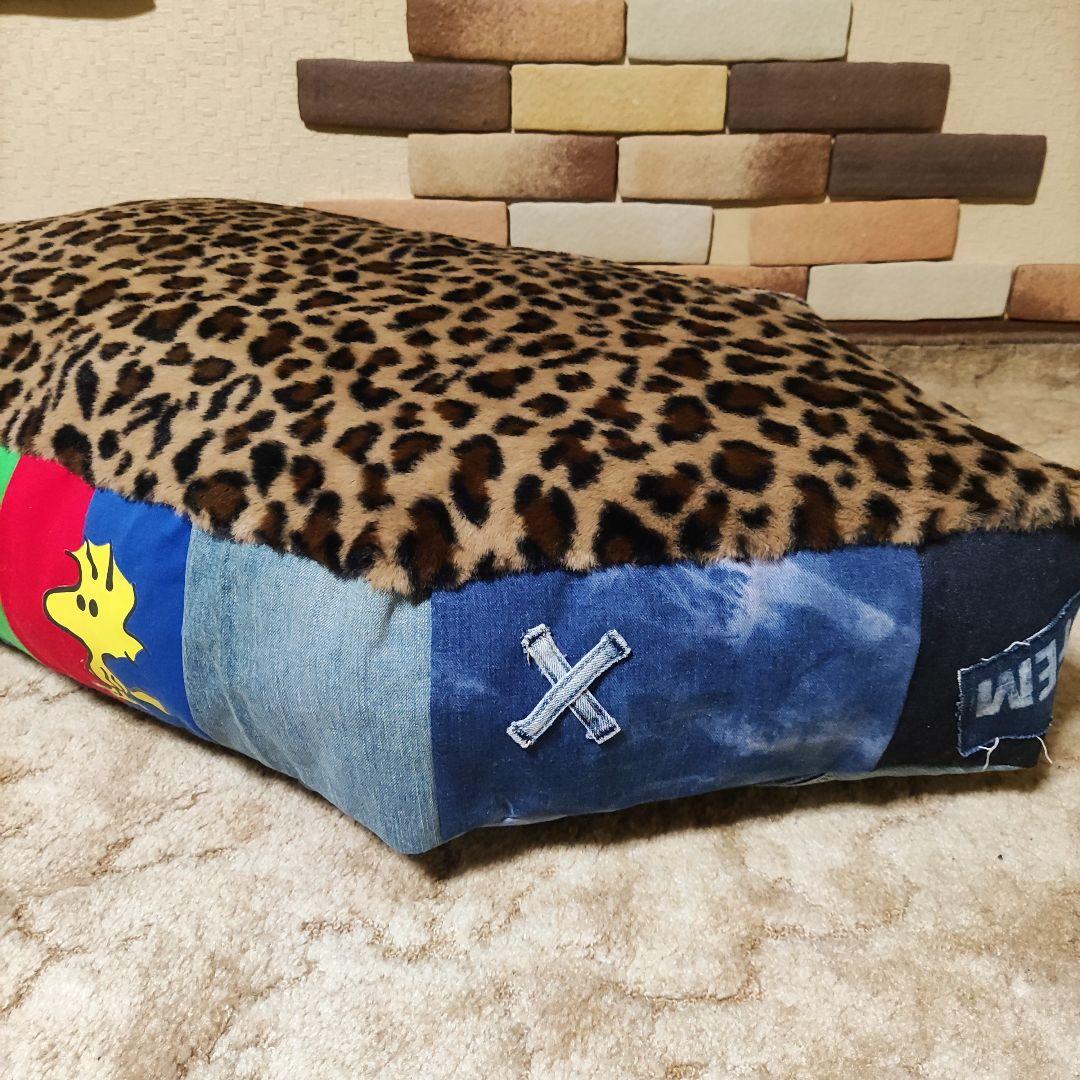 ハンドメイドペットベッド→ペットクッション48×88ドッグベッド