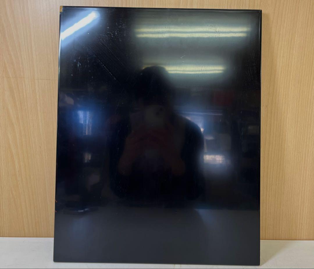 K584 宇山博明 漆板書 初日 漆器