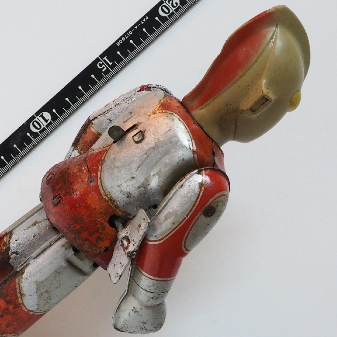 ブルマァク【帰ってきたウルトラマン動作不良 補修 改造有】ブリキ ゼンマイTIN