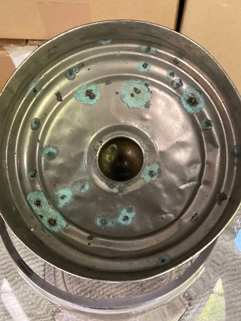 ぼってり美しい 薄紫の地球瓶 菓子瓶 菓子びん ガラス 昭和レトロ アンティーク