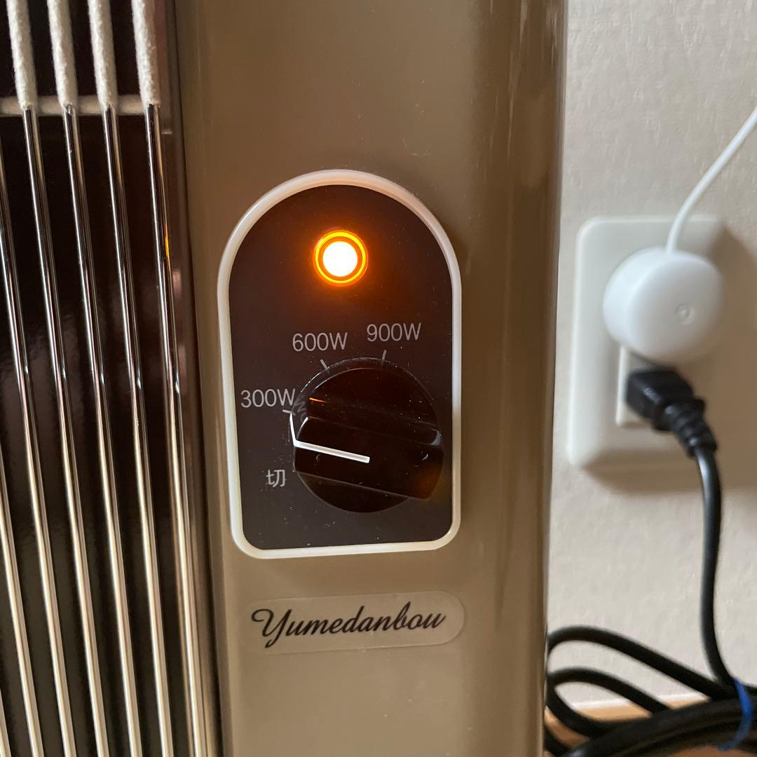 【美品】夢暖望 900型 日本製 遠赤外線 パネルヒーター ベージュ