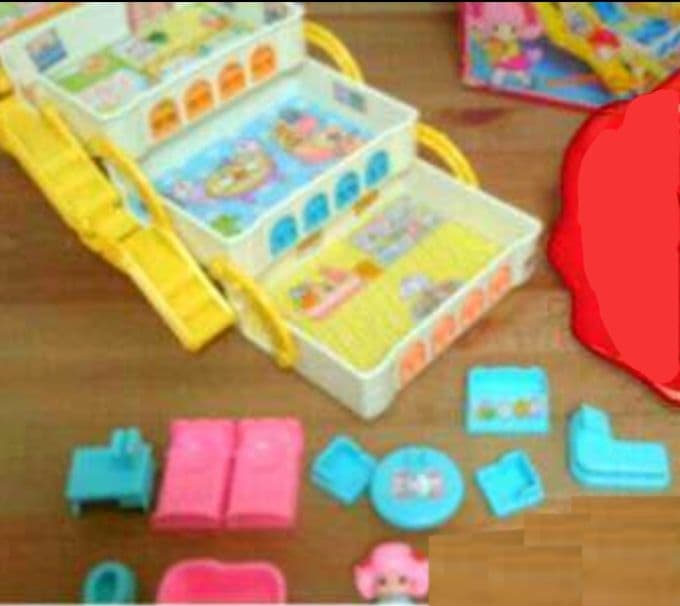 レア こえだちゃん おかいものマンション おうちがポン 当時物 昭和レトロ 人形