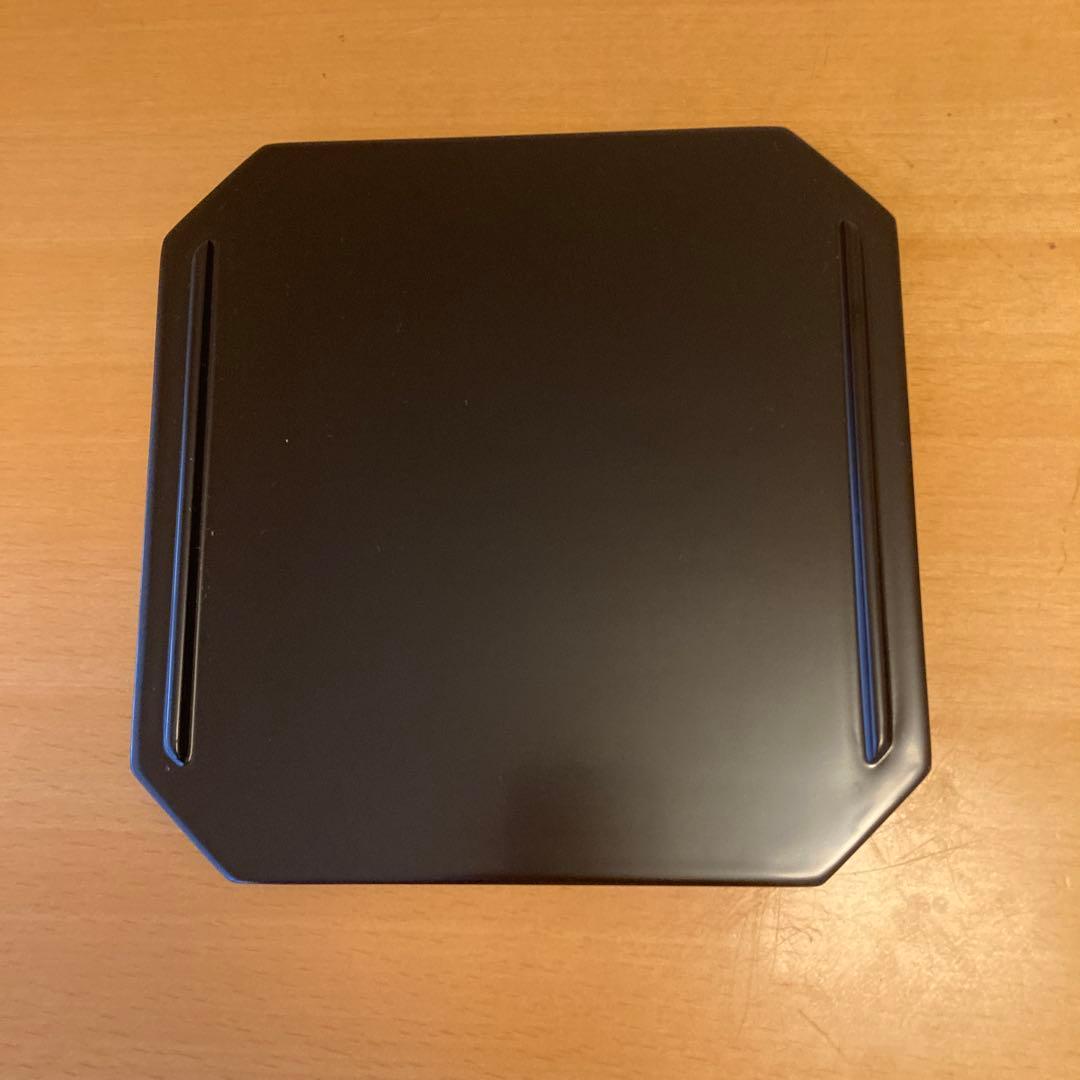 ほぼ未使用 懐石道具 木製黒真塗 5段縁高重 紙箱