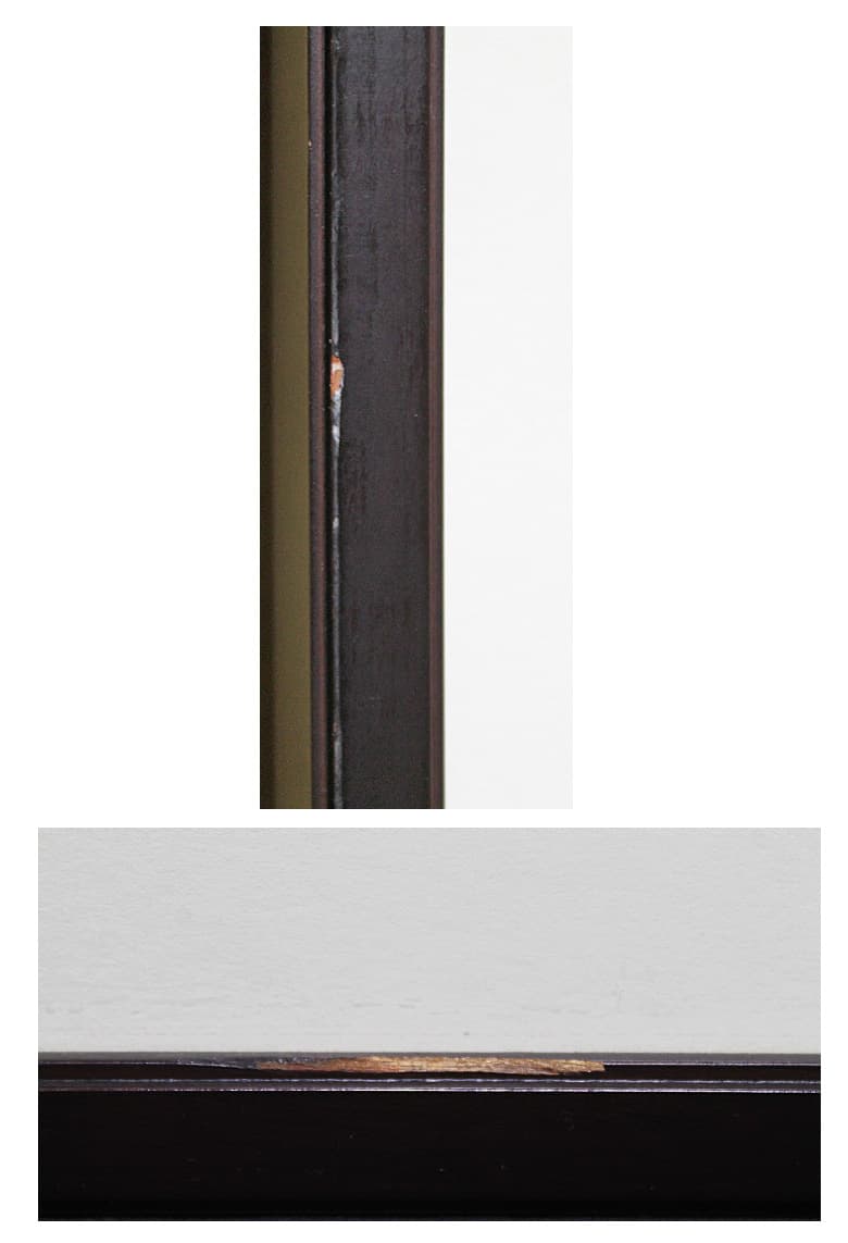 廣長威彦 【会津の村（9）】木版画