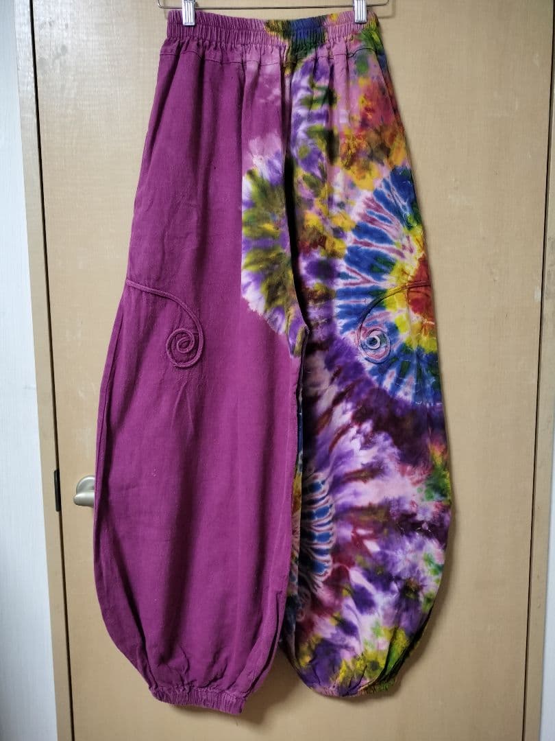 エスニック　タイパンツ　象柄パンツ　大きいサイズ　新品タイ製