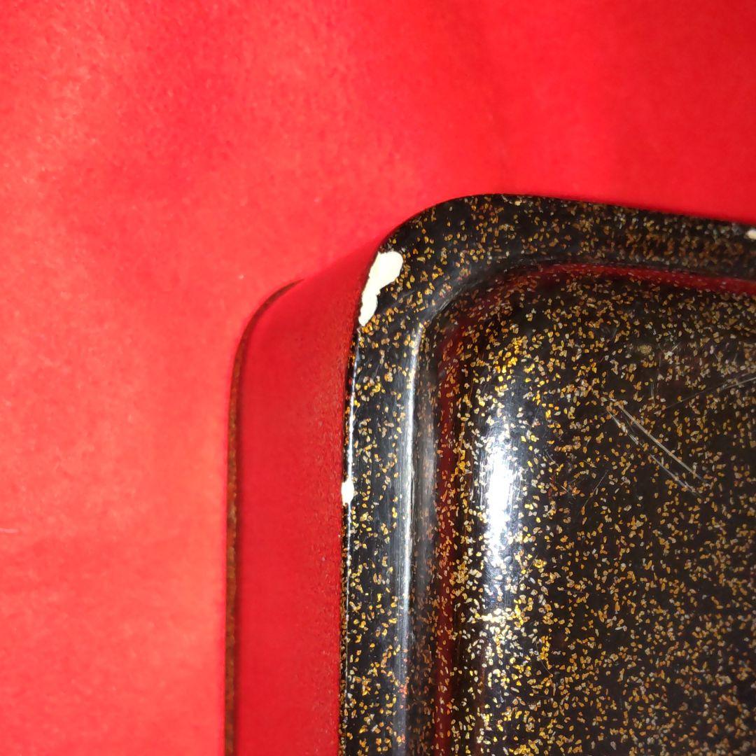 梨地青貝菊花桔梗鳥図蒔絵広蓋。