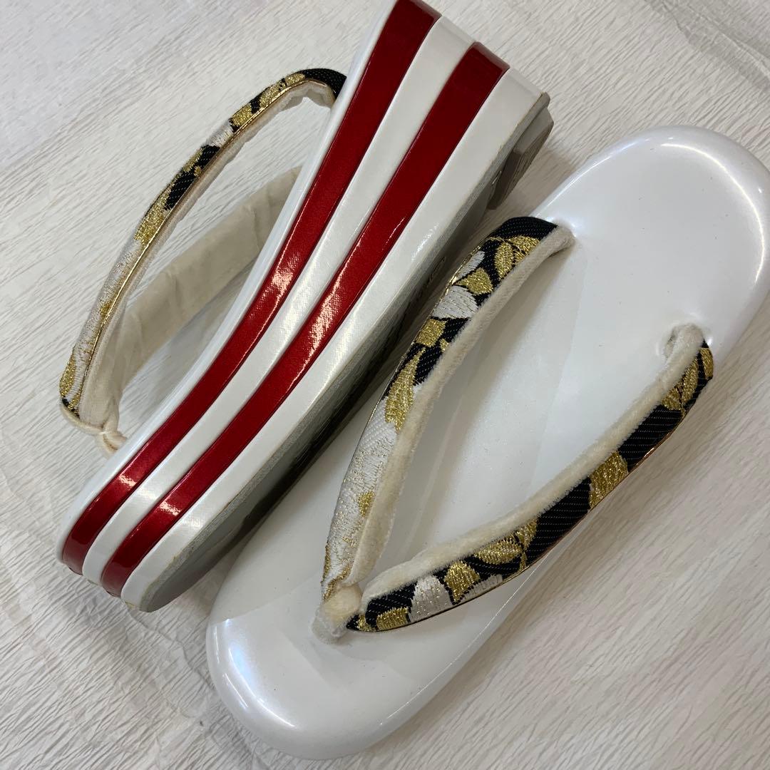 成人式　花柄和装用バッグと草履セット　117