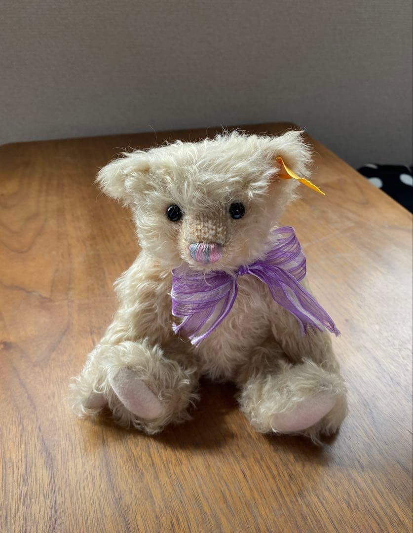 シュタイフ クラシック テディベア パープルリボン 20cm EAN001802