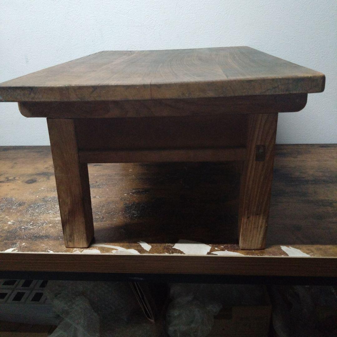 Mt7 木製シンプル座卓 ダークブラウン 昭和レトロ ヴィンテージ オシャレ