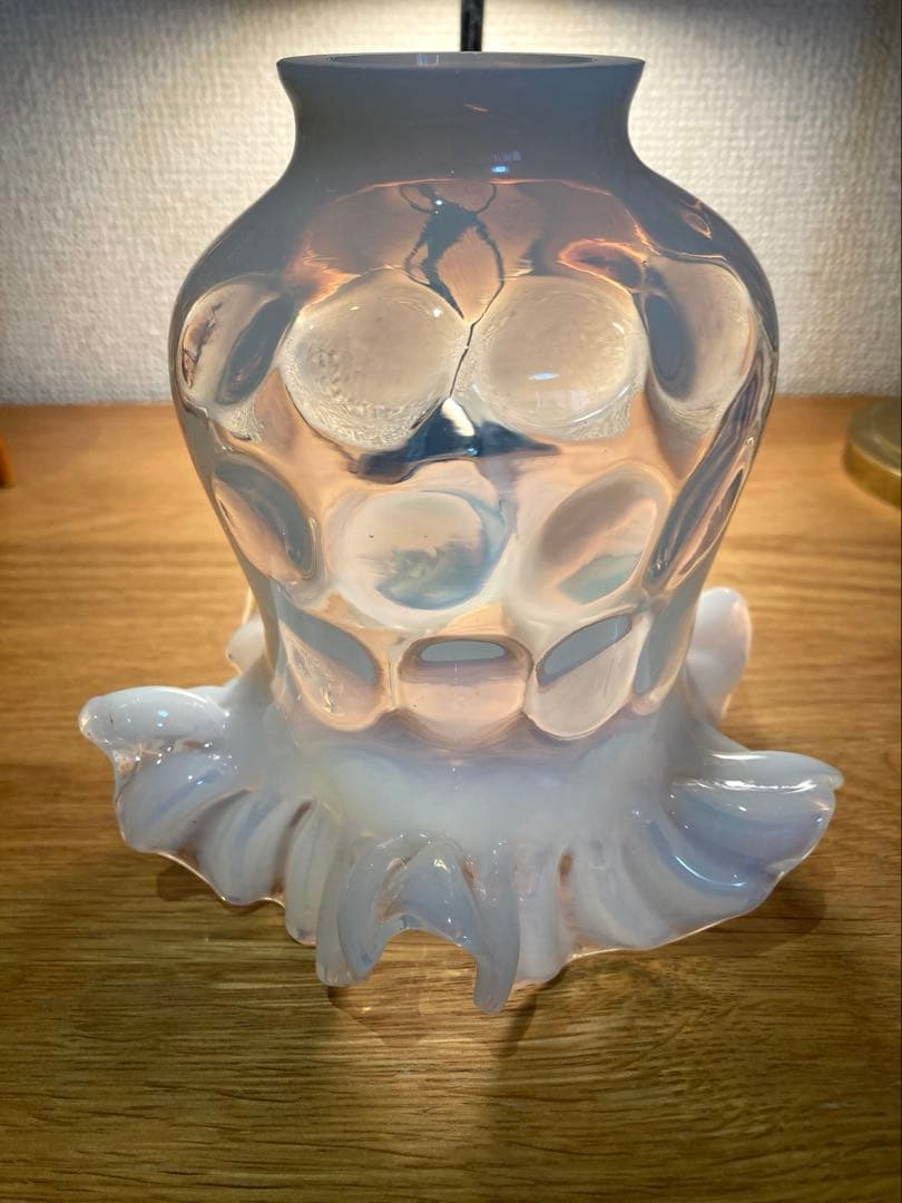 フェントン　1940年　オパールセント　ランプシェード　アンティーク