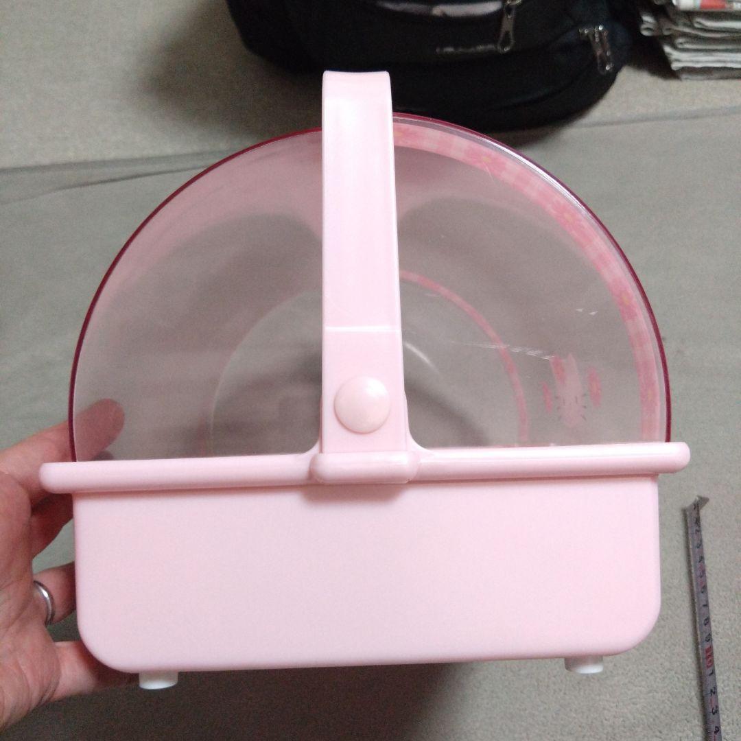 年代物　未使用品　Hello Kitty フードケース　収納ボックス ピンク