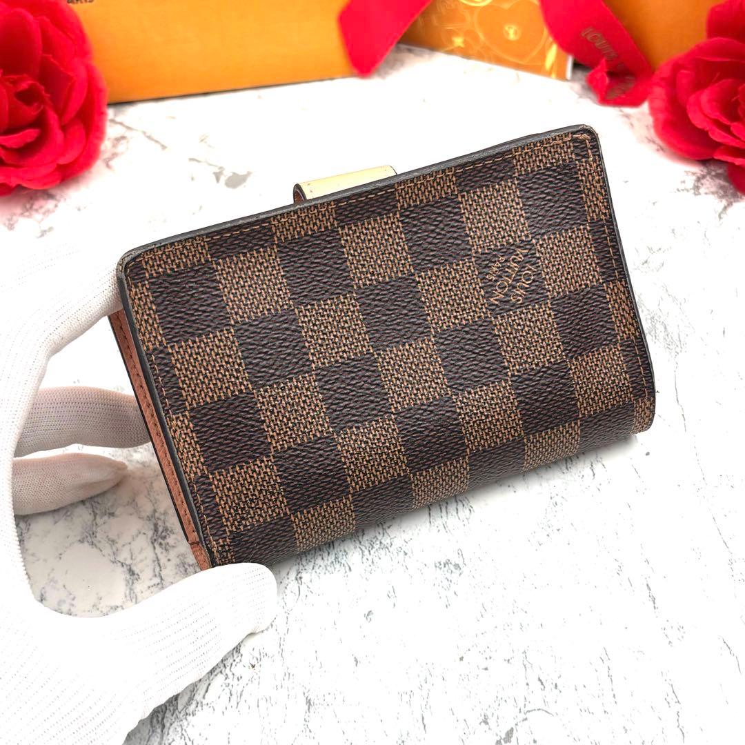 【極美品】 ルイヴィトン ダミエ ポルトフォイユ ジュリエット 折り財布